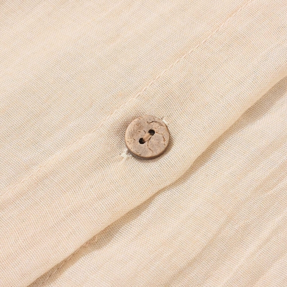 Women's cotton linen T-shirt dress ladies casual loose tops shirt big yards medi - Picture 4 of 4